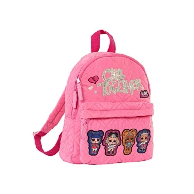 Image of L.O.L. Surprise! Girls&#039; Backpack 2 Zip Compartments Padded Adjustable Straps Robust Carry Handle, Pink, One Size, Polyester
