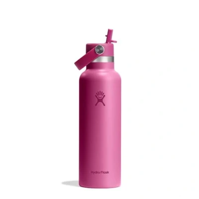 Image of HYDRO FLASK Standard Mouth Water Bottle 621 ml (21 oz) Vacuum Insulated Stainless Steel with Flex Straw Cap Reef