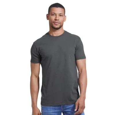 Image of True Classic Men&#039;s Crew Neck Short Sleeve T Shirt, 1 Pack Carbon, S