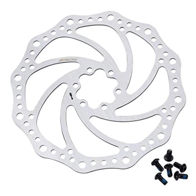 Image of Bynccea 140mm 160mm 180mm 203mm Bike Disc Brake Rotor with 6 Bolts Fit for Road Mountain BMX MTB