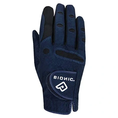 Image of BIONIC Womens AquaGrip Golf Glove RH Black/Grey M