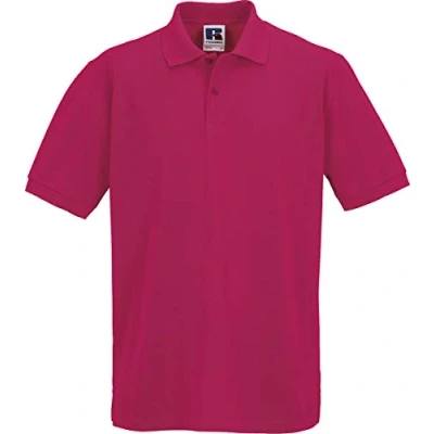Image of Russell Europe Classic Cotton Pique Polo Fuchsia 2xl