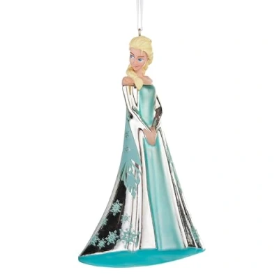 Image of Hallmark Elsa the Snow Queen Blown Glass Ornament, Frozen Tree Decoration, Disney Hanging Christmas Gifts for