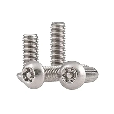 Image of ANSIEDIO M6 Torx Socket Button Machine Screws Bolts, Stainless Steel Pan Head With Core, M6x12mm,5 pcs