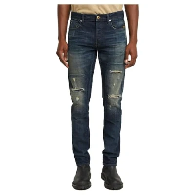 Image of G Star Men&#039;s 3301 Slim Jeans, Blue (antique foundry repaired 51001 D594 H102), 32W / 32L