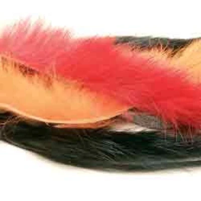Image of Magnum Zonker Strips For fly tying, Rabbit Zonkers, Making Trout Flies (Black)