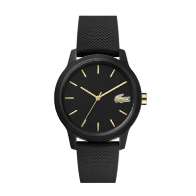 Image of Lacoste Analogue Quartz Watch for women with Black Silicone bracelet 2001064