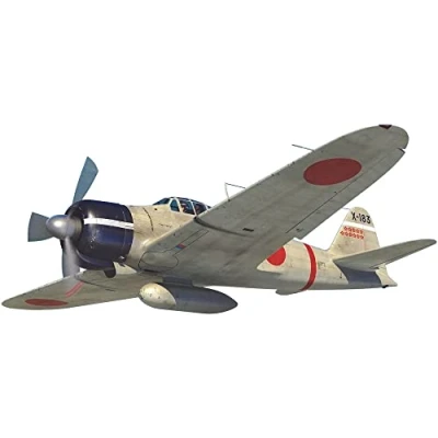 Image of Airfix Model Set A01005B Mitsubishi A6M2b Zero Building Kit Plastic Plane Kits for Adults &amp; Children 8+, Includes Sprues Decals 1:72 Scale Model, Off White