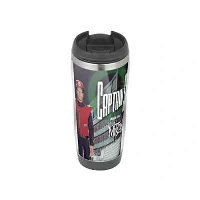Image of Captain Scarlet Big Ben Strikes Again Travel Mug, Thermal Insulated Cup for Hot and Cold Beverages Drinks
