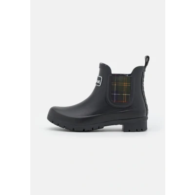 Image of Barbour Kingham Womens Boots Black Rubber Size UK 4
