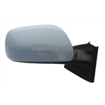 Image of 879100D240, 879150D901, 8793152640 Wing mirror TYC 336 0085 Right primed for manual adjustment, Convex TOYOTA: Yaris II Hatchback