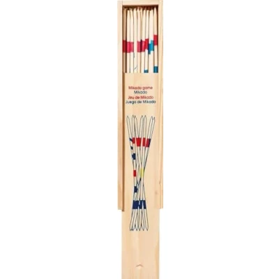 Image of toys pure HS224 Mikado Game, Large in Wooden Box, Mixed