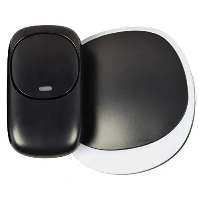 Image of Mercury Single Receiver Wireless Plug in Doorbell with LED Alert &amp; Volume Control Black