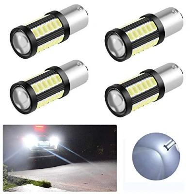 Image of Yifengshun 4Pcs 1156 BA15S P21W LED Bulb White 5730 900LM 33SMD 3.6W Brake/Rear Fog Lamps/Position/Tail/Reversing Light Bulbs for Car 12 30V