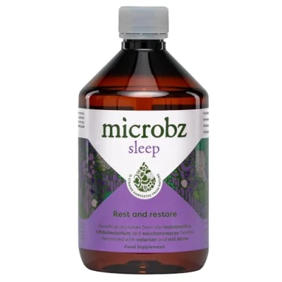 Image of MICROBZ Sleep Liquid PROBIOTIC Bio Culture Complex Probiotics for Gut Health &amp; Aid Support Supplement, Multi Strain Live Friendly Bacteria Women, Men Kids Vegan 1 Month Supply