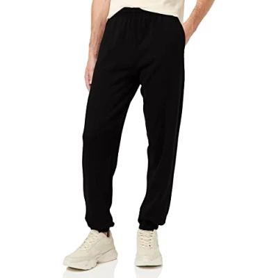 Image of Fruit of the Loom Open Hem Jog Pants Joggers, Black, Small