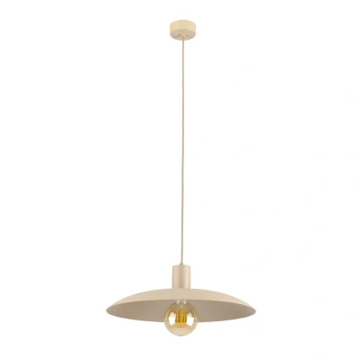 Image of Astra Dome Pendant Ceiling Light Cream 1xE27