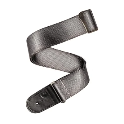 Image of D&#039;Addario Woven Guitar Strap Accessories Electric Strap, Acoustic &amp; Bass Silver
