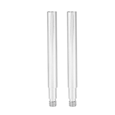 Image of Bike Valve Extender, 2Pcs Durable Bicycle Tube Presta Extenders Inner Tyre Valves Extension for Road Fixed Gear Cycling 60mm (Silver)