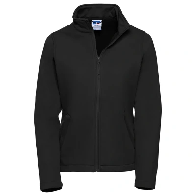 Image of Russell Athletic Womens/Ladies Smart Soft Shell Jacket (Black) Size Small