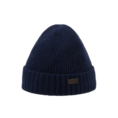 Image of Barbour Carlton Beanie Unisex Beanie, Size: One Size, Navy