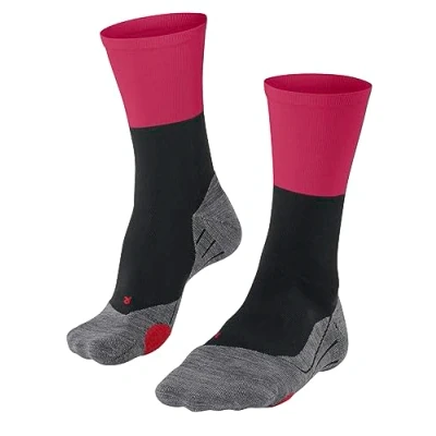 Image of FALKE Unisex BC Gravel U SO Cotton Anti Blister 1 Pair Cycling Socks, Black (Black 3008), 5.5 7.5