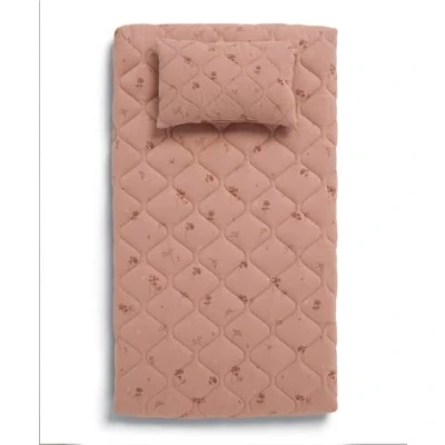 Image of Mamas &amp; Papas Luxury Baby Nappy Changing Mattress with Machine Washable Cover, Removable Towelling Insert Detachable Pillow, Wildflower