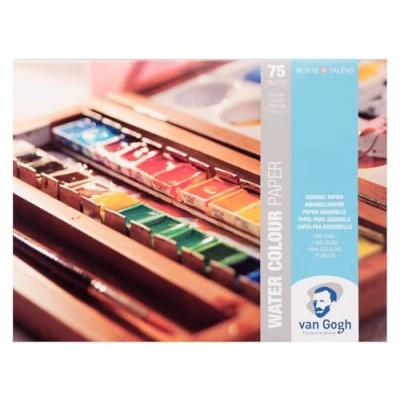 Image of Van Gogh Watercolour Paper Pad, 140lb., White Paper, 75 Sheets, 11.8&quot; x 15.7&quot;
