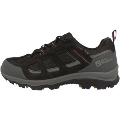 Image of Jack Wolfskin Men&#039;s Vojo 3 Texapore Low M Hiking Shoe, Grey Orange, 8 UK