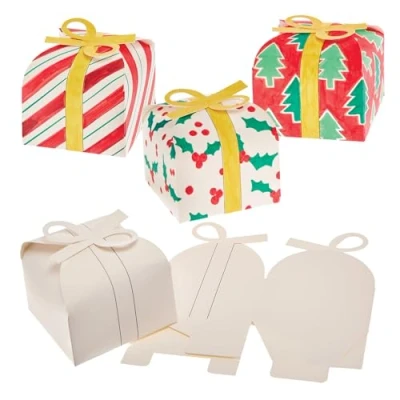 Image of Baker Ross FX894 Design Your Own Gift Boxes Pack of 10, Make Party Accessories and Favour