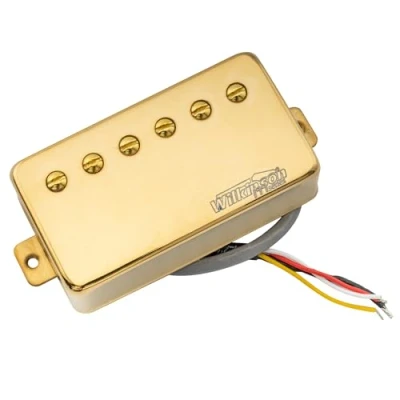 Image of Wilkinson WOCHB Ceramic PAF Style Humbucker Neck Pickup for Les Paul SG Electric Guitar, Gold