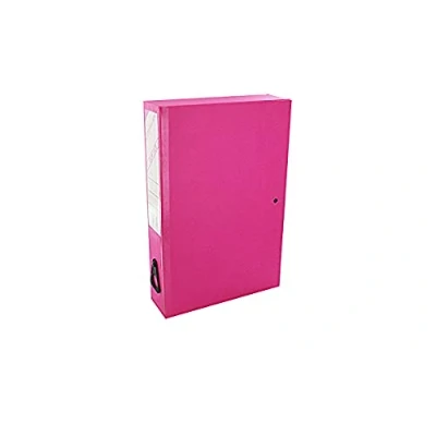 Image of Very Strong Premium Quality Linen Box Files A4 Foolscap (Pink)