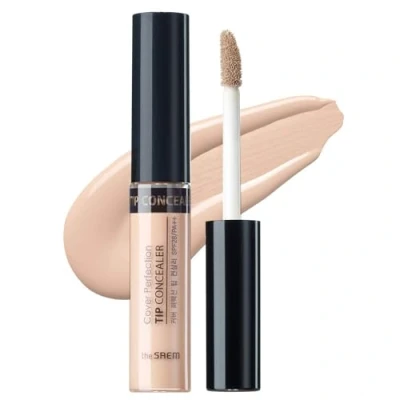 Image of The Saem Cover Perfection Tip Concealer SPF28 #1.5 Natural Beige 6.8g (0.23oz)