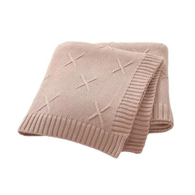 Image of Hadetoto Baby Blanket 100% Cotton Soft Cozy Blankets for Newborn Boy Girl (Light Pink)