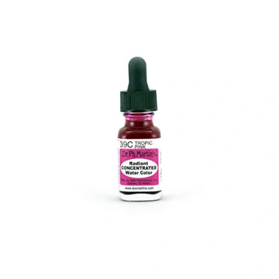 Image of Dr. Ph. Martin&#039;s Radiant Concentrated Water Color, 0.5 oz, Tropic Pink (39C)