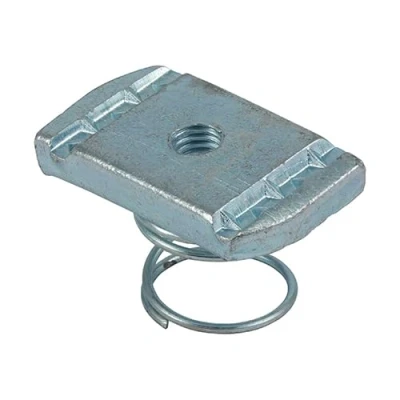 Image of M6 Channel Nuts Short Spring Zinc