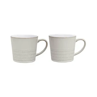 Image of Denby Natural Canvas 2 Piece Textured Mug Set