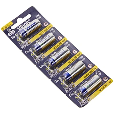 Image of Vinnic VIN 23A Alkaline Battery L1028F Pack of 5 Batteries, Unisex
