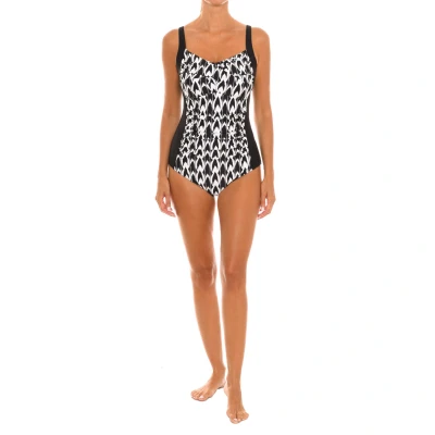 Image of Teleno Womenss round neckline swimsuit EB1033C Black Size 40C