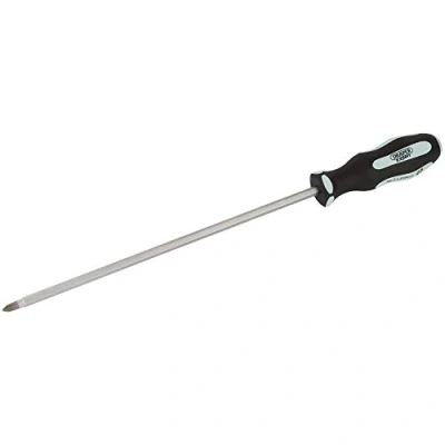 Image of Draper Pound Thru&#039; Cross Slot Soft Grip Screwdriver, No.2 x 250mm