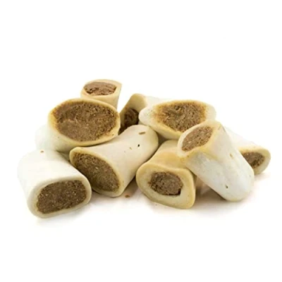 Image of British 3&quot; Chicken Flavoured Filled Bone x5 For Dogs, 100% Natural Treats, Long Lasting Chew