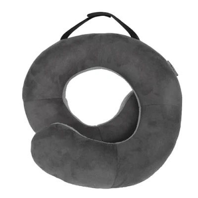 Image of Travelon Deluxe Wrap N Rest Pillow, Dark Gray/Light Gray