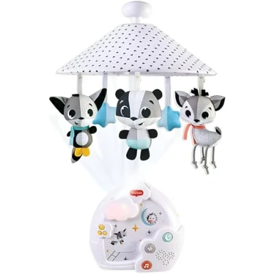 Image of Tiny Love Magical Night 3 in 1 Projector Mobile, Baby Cot Musical Mobile with Soothing Light, 9 Melodies, 0m+, Tales