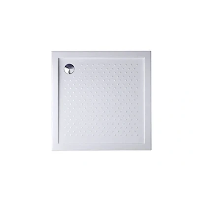 Image of Durovin Bathrooms 900 x 40mm Shower Tray Anti Slip Surface Various Sizes,Acrylic Material, Square Shape
