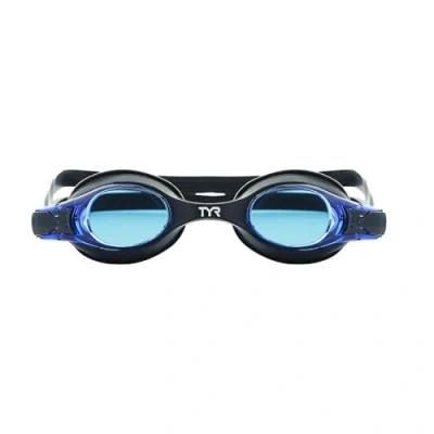 Image of TYR Unisex Child Kid&#039;s Swimple Goggle Blue/Black/Black, Small