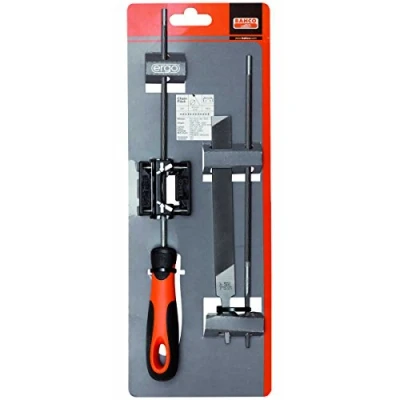 Image of Bahco 168 COMBI 4.0 6922 &quot;Ergo&quot; Chain Saw Files Set with Filing Guide, Multi Colour, 200/4.0 mm, of 3 Piece