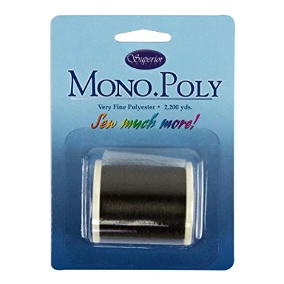 Image of Superior Threads Monopoly Reduced Sheen Polyester Thread for Quilting and Invisible Applique, Smoke, 2,200 Yds.