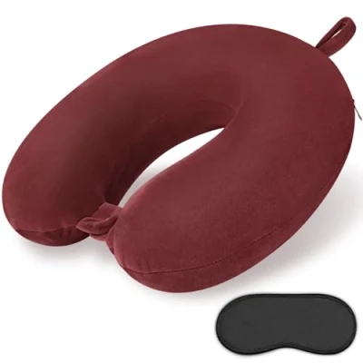 Image of Gosider Travel Neck Pillow Memory Foam U Shape for Comfortable Head Support Airplane Traveling Car Home Office Flight