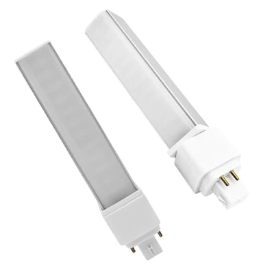 Image of QLEE G24q 4 Pin LED Light Bulb PL C Retrofit CFL Replacement 26W 2 Gx24q 3 1400 Lumen 314 Free Rotate Flicker Horizontal Recessed Green Soft Warm White 3000k Pack