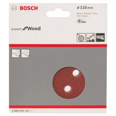 Image of Bosch 2608605107 115 mm Sanding Sheets for Random Orbit Sanders